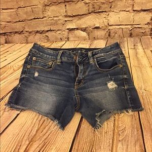 American Eagle Denim distressed shorts Stretch 6